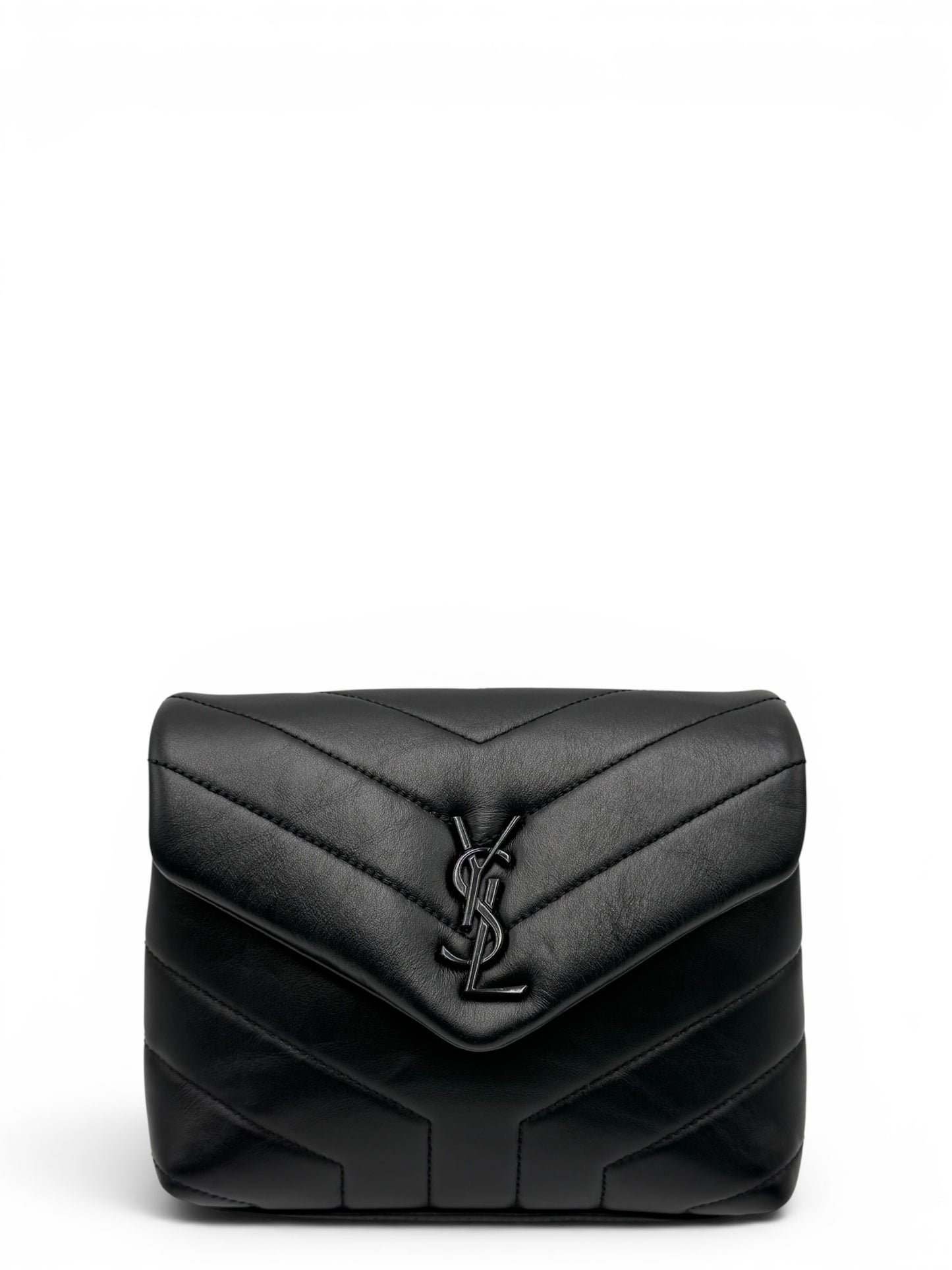 YSL TOY LOULOU BLACK SHOULDER BAG