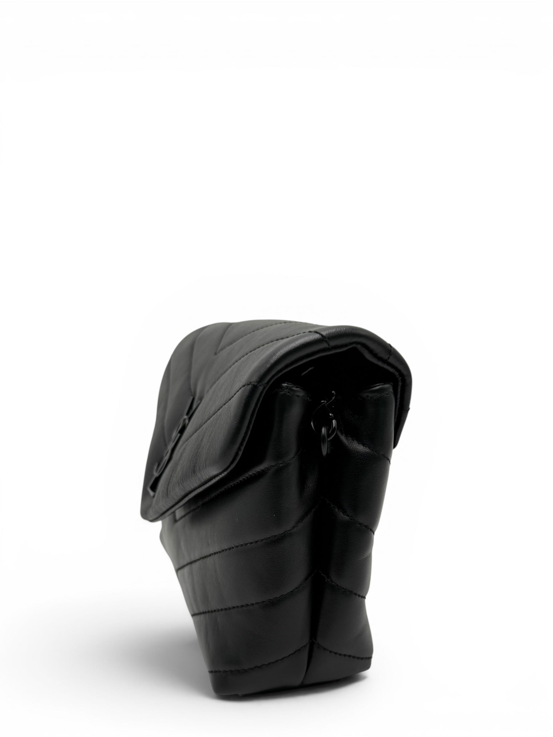 YSL TOY LOULOU BLACK SHOULDER BAG