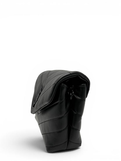 YSL TOY LOULOU BLACK SHOULDER BAG