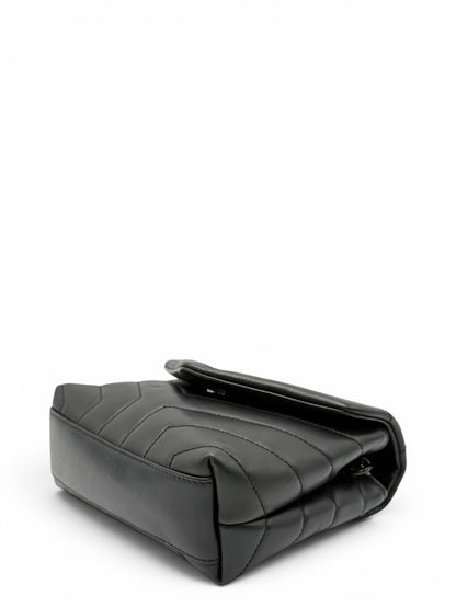 YSL TOY LOULOU BLACK SHOULDER BAG