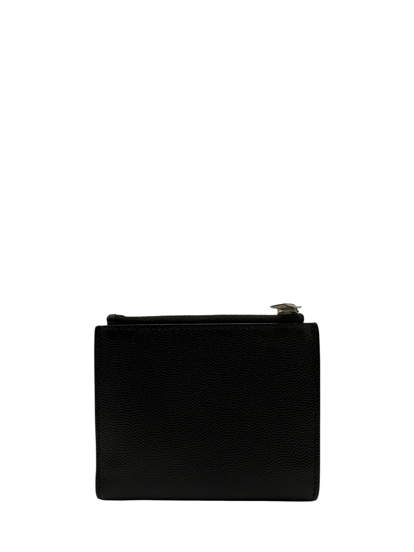 YSL BLACK CALFSKIN LEATHER BI-FOLD WALLET