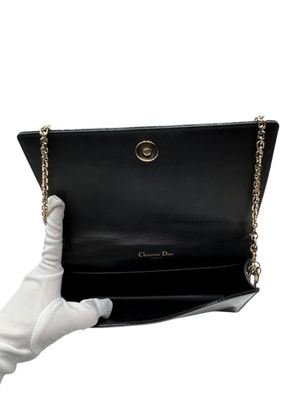 DIOR VERNIS BLACK CROSSBODY BAG