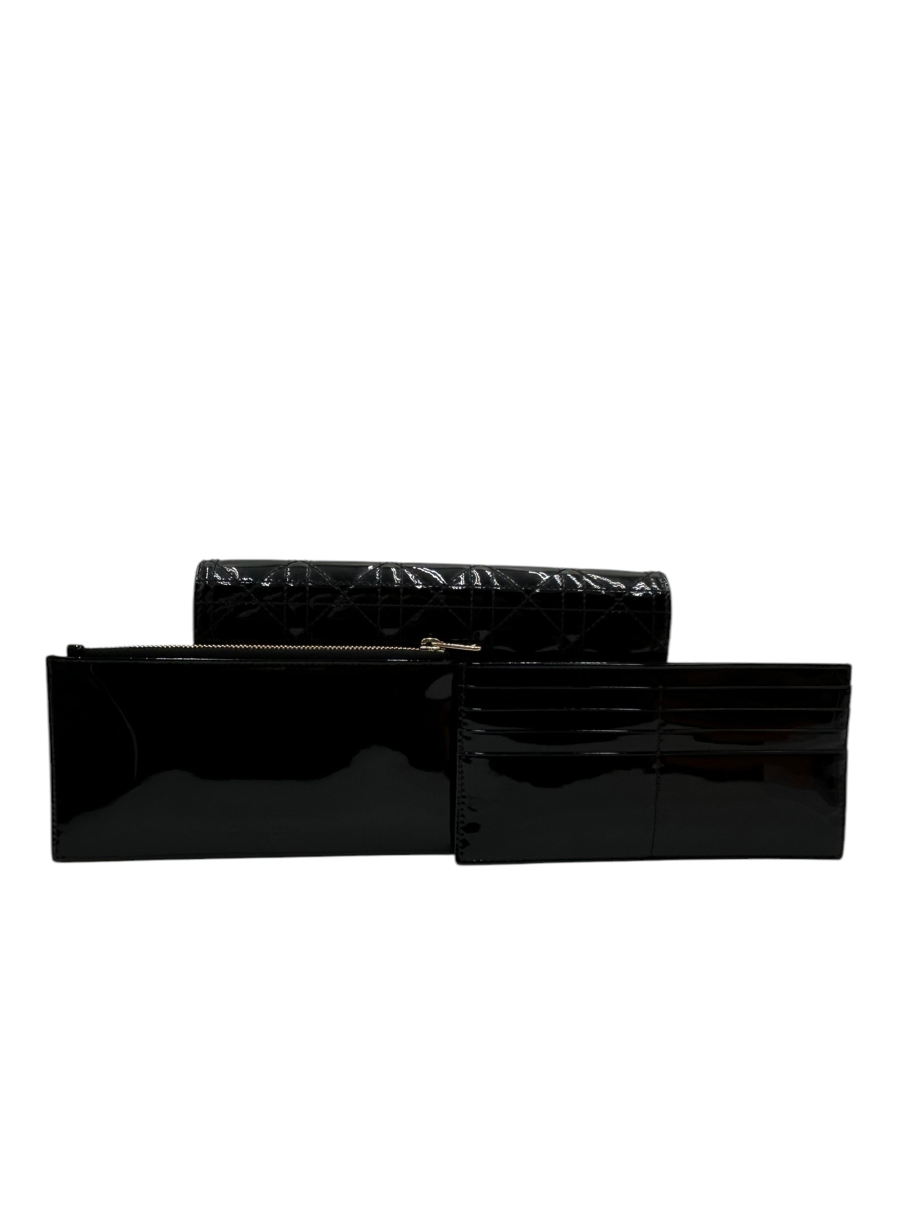 DIOR VERNIS BLACK CROSSBODY BAG