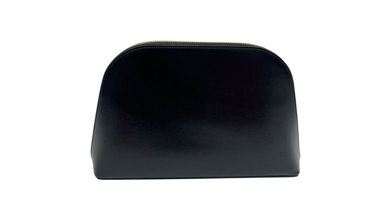 CELINE TRIOMPHE BLACK LEATHER POUCH