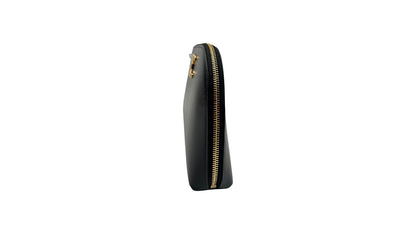 CELINE TRIOMPHE BLACK LEATHER POUCH