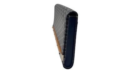GOYARD GOYARDINE MONTE CARLO BOIS CLUTCH BLUE