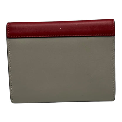 CELINE TRI-COLOR LEATHER SHORT WALLET