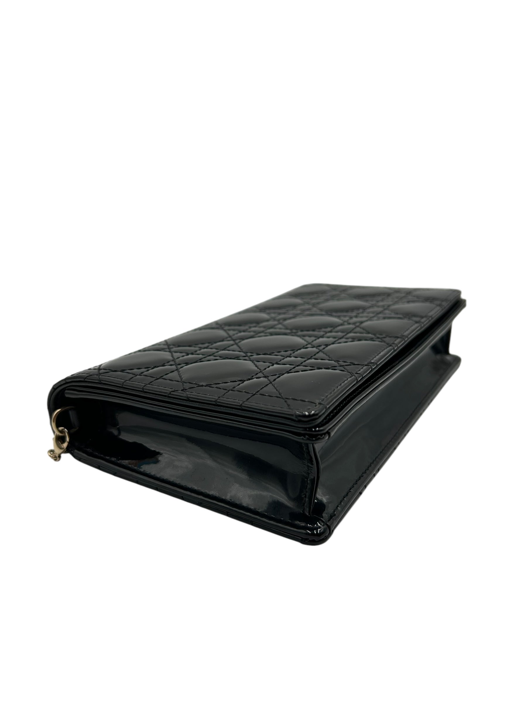 DIOR VERNIS BLACK CROSSBODY BAG