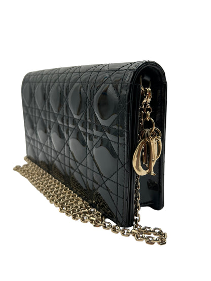 DIOR VERNIS BLACK CROSSBODY BAG