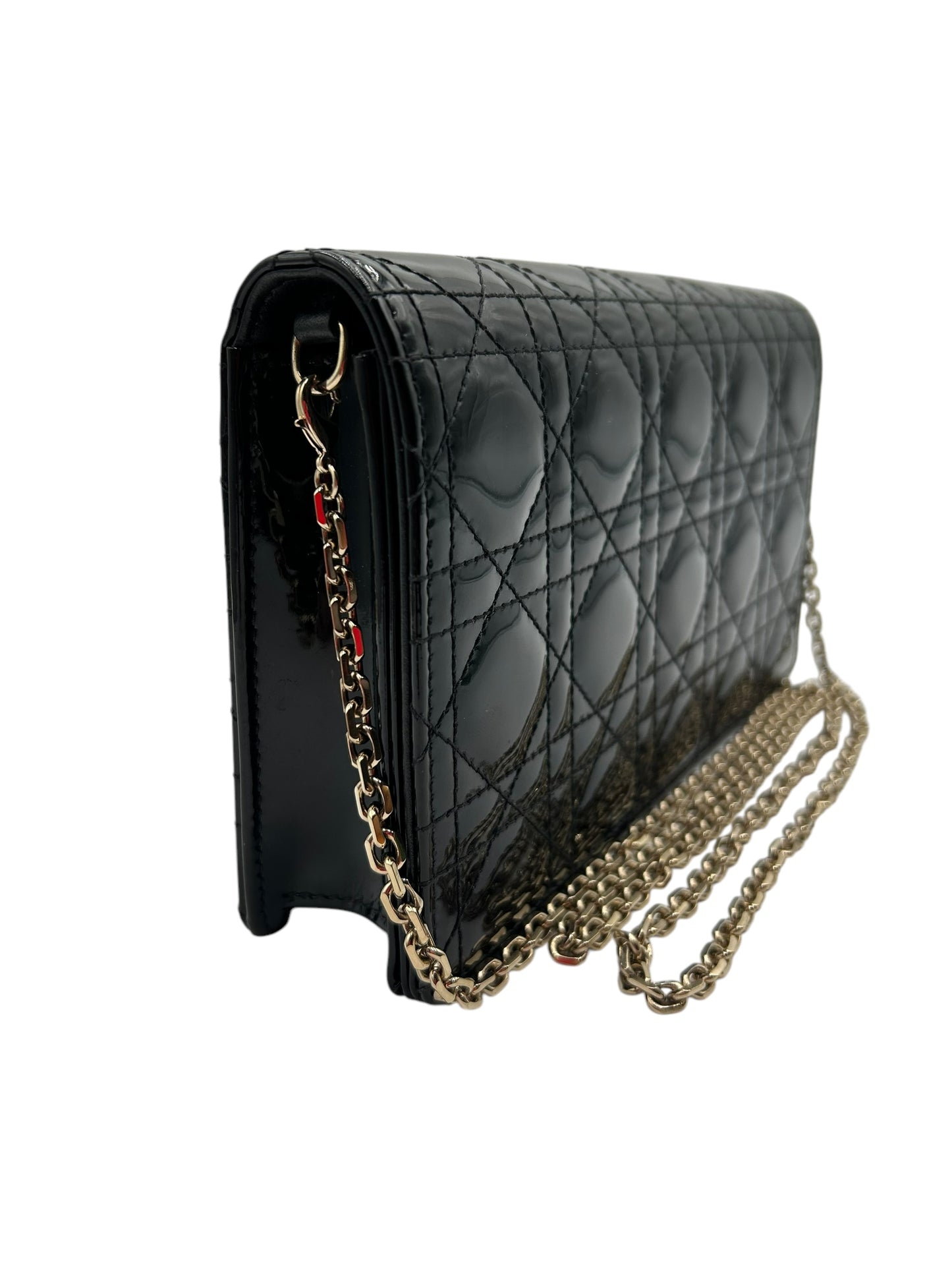 DIOR VERNIS BLACK CROSSBODY BAG