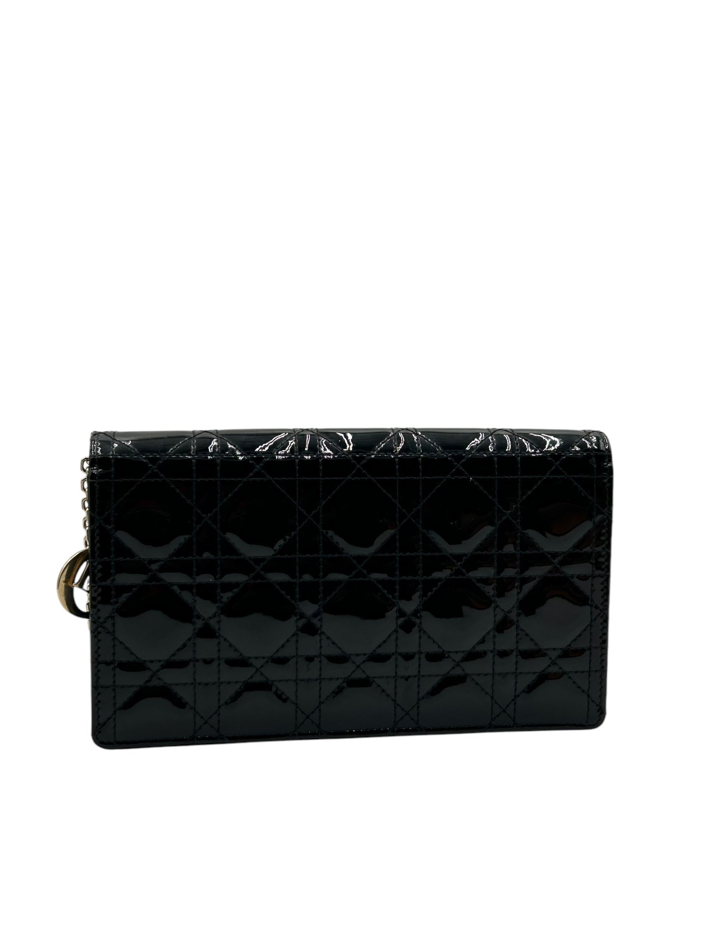DIOR VERNIS BLACK CROSSBODY BAG