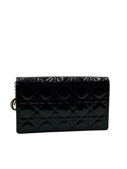 DIOR VERNIS BLACK CROSSBODY BAG