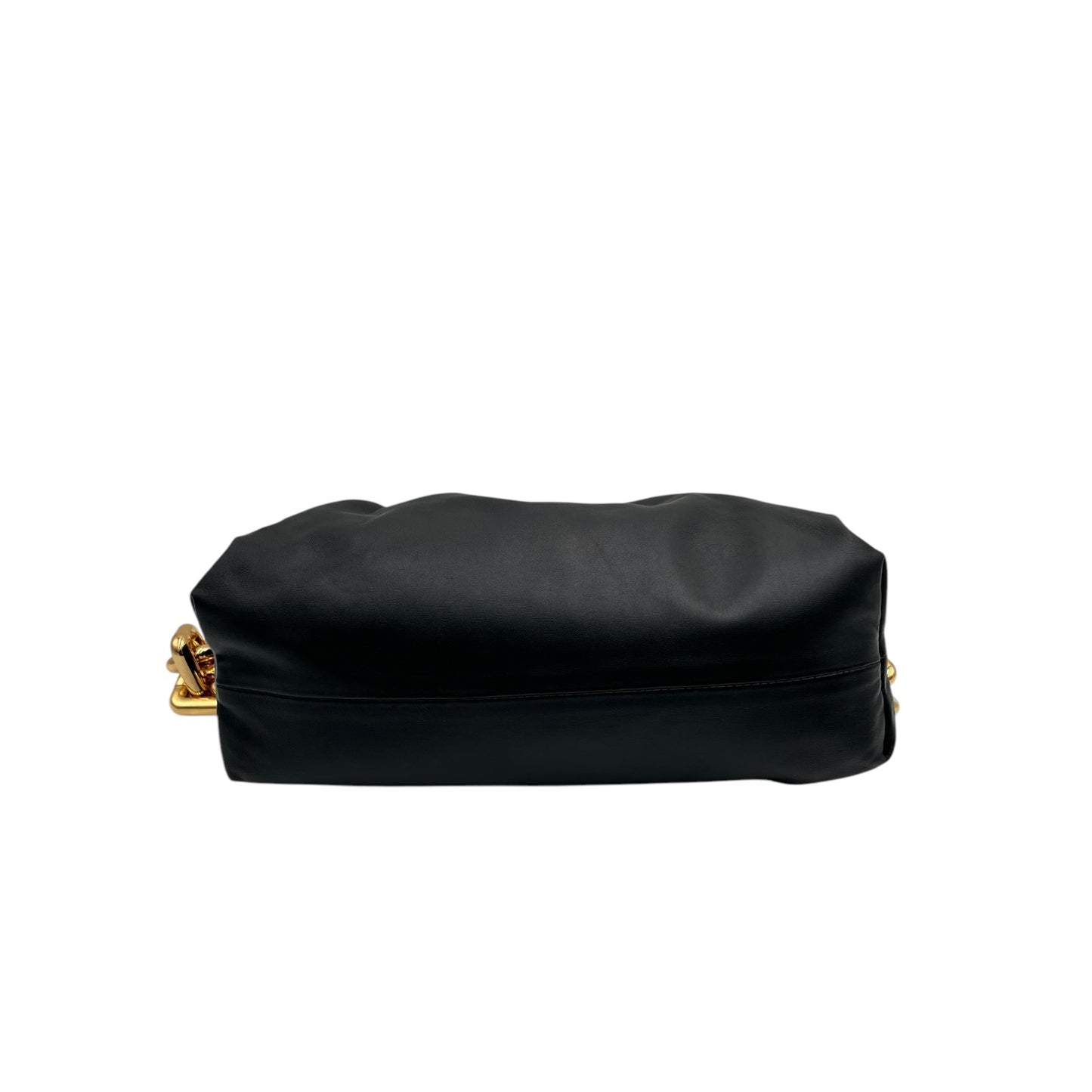 BOTTEGA VENETA LEATHER CHAIN POUCH BLACK