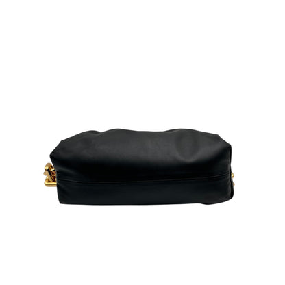 BOTTEGA VENETA LEATHER CHAIN POUCH BLACK