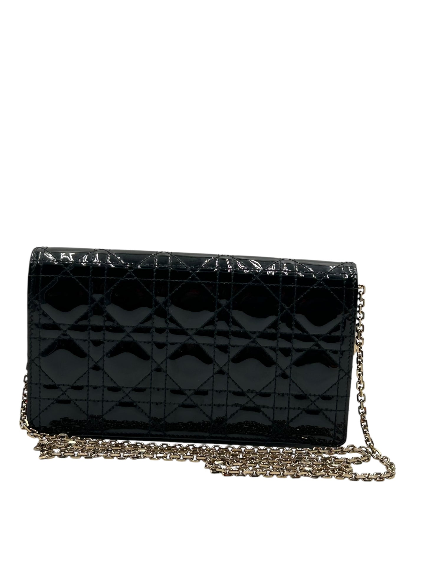 DIOR VERNIS BLACK CROSSBODY BAG