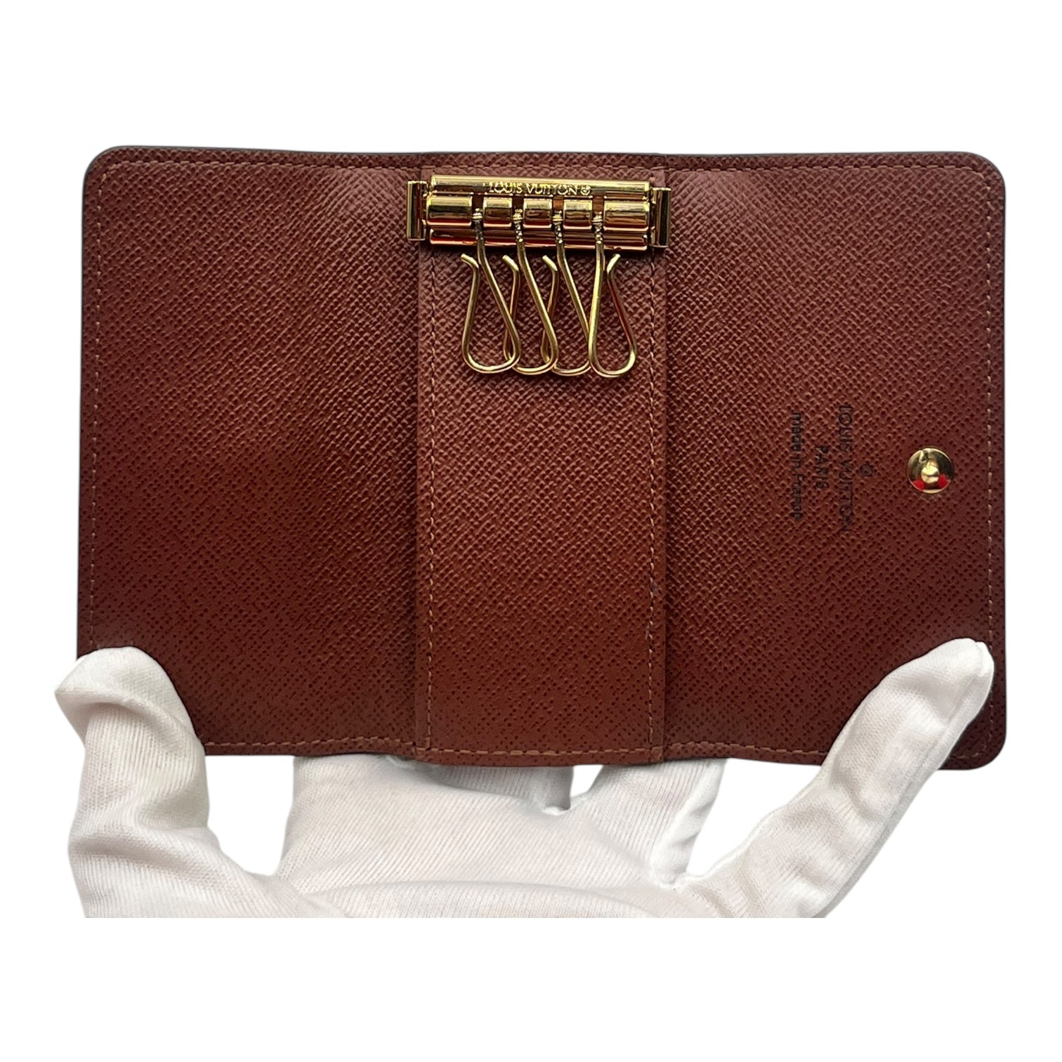 LOUIS VUITTON MONOGRAM KEY HOLDER WITH BOX