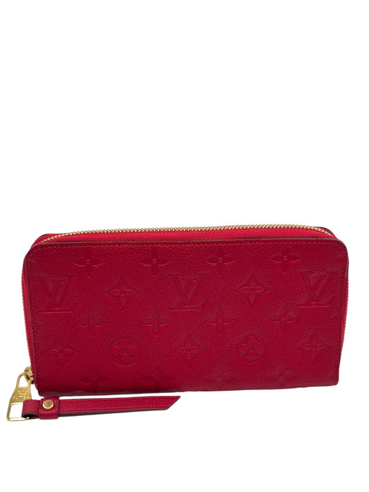 LOUIS VUITTON MONOGRAM EMPREINTE ZIPPY WALLET RED