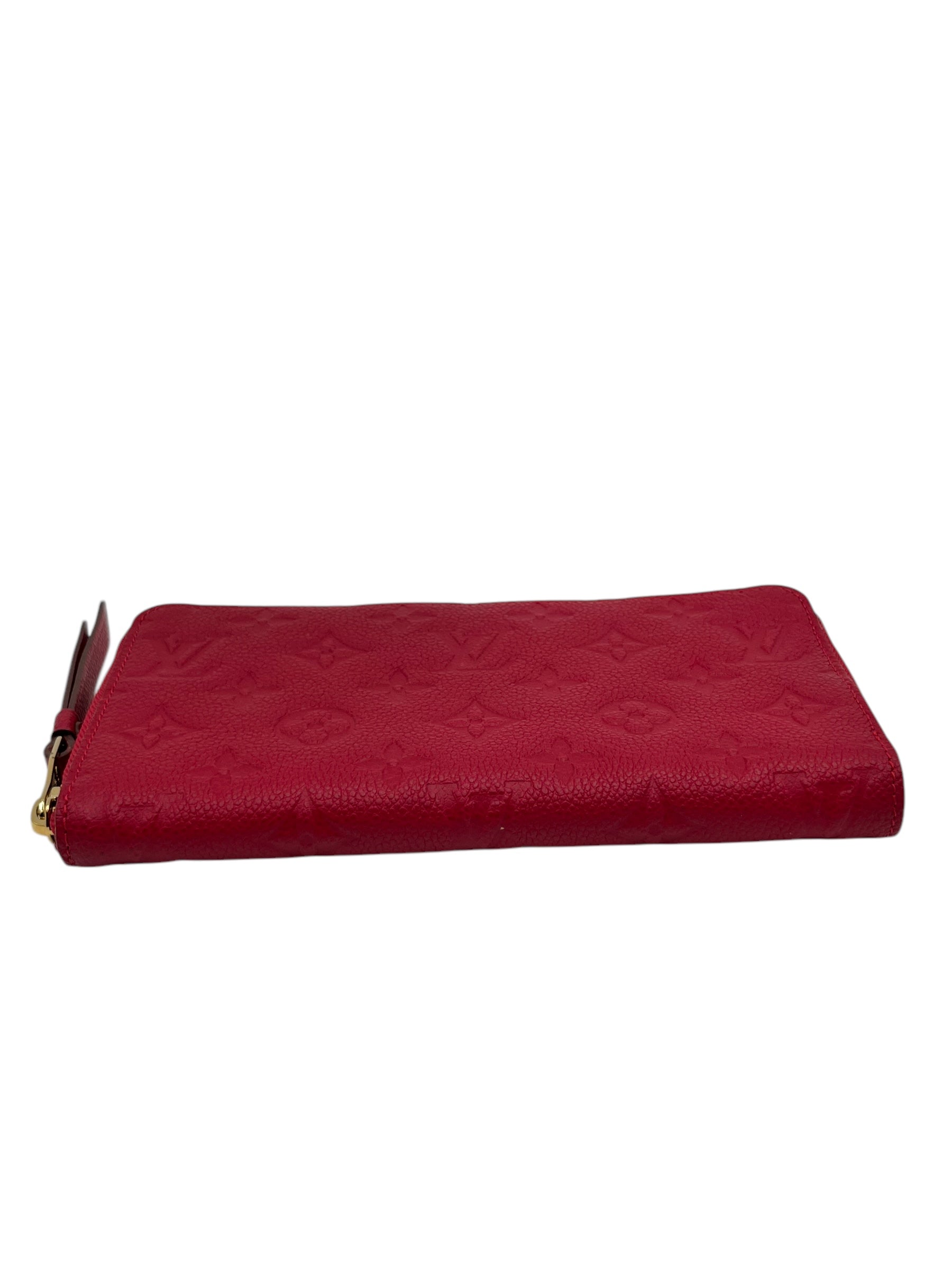 LOUIS VUITTON MONOGRAM EMPREINTE ZIPPY WALLET RED