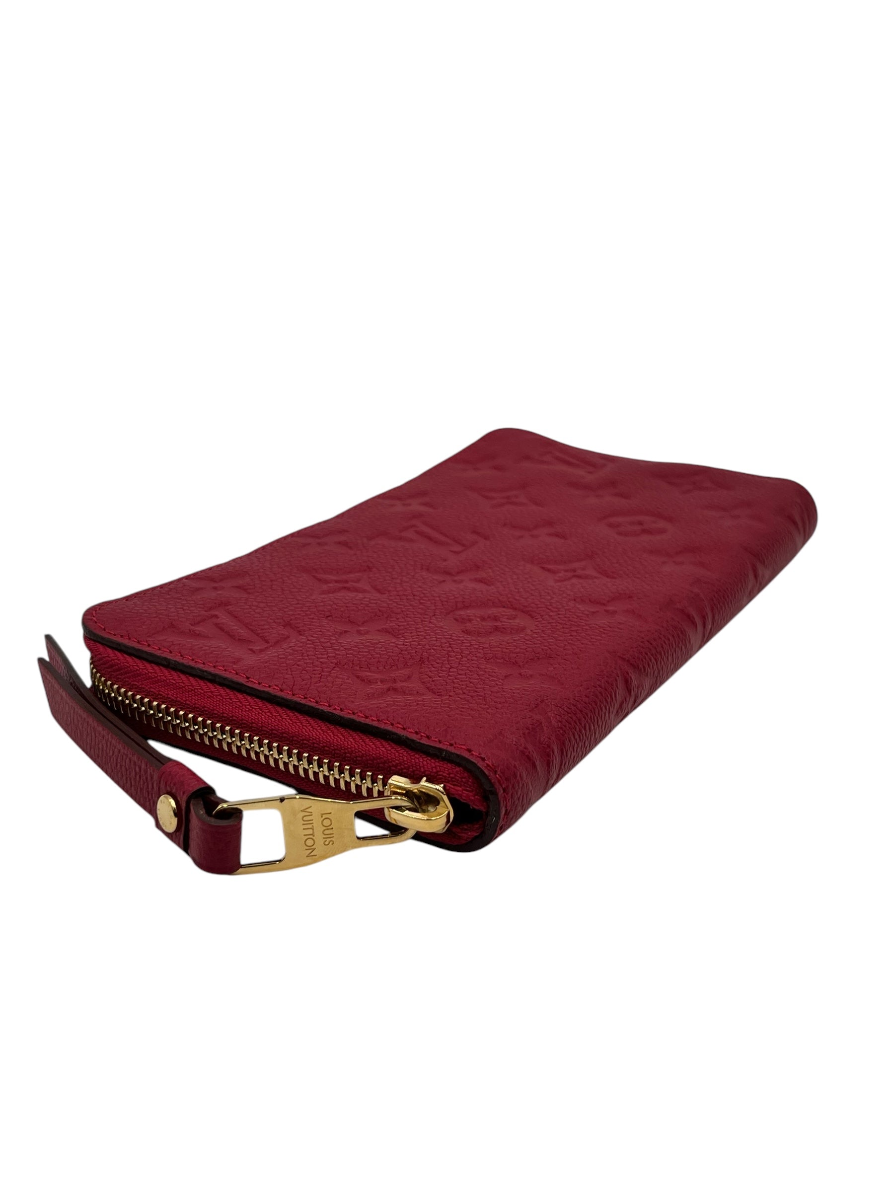 LOUIS VUITTON MONOGRAM EMPREINTE ZIPPY WALLET RED