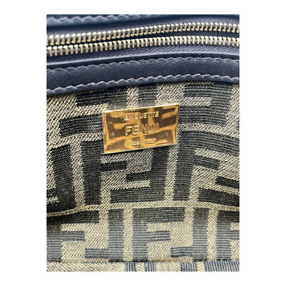 FENDI BAGUETTE BROWN FF JACQUARD FABRIC BAG