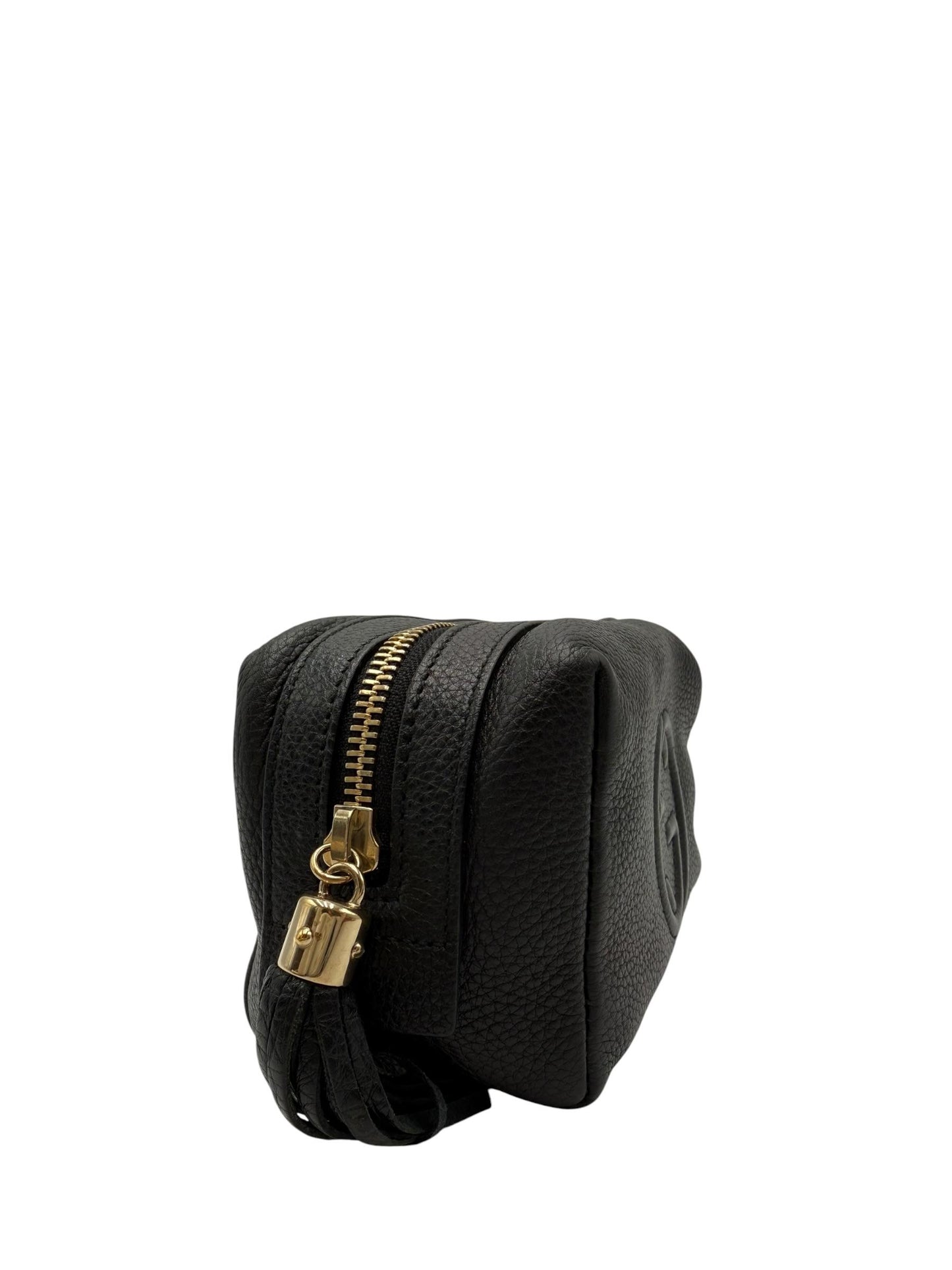GUCCI SOHO BLACK CALFSKIN COSMETIC POUCH
