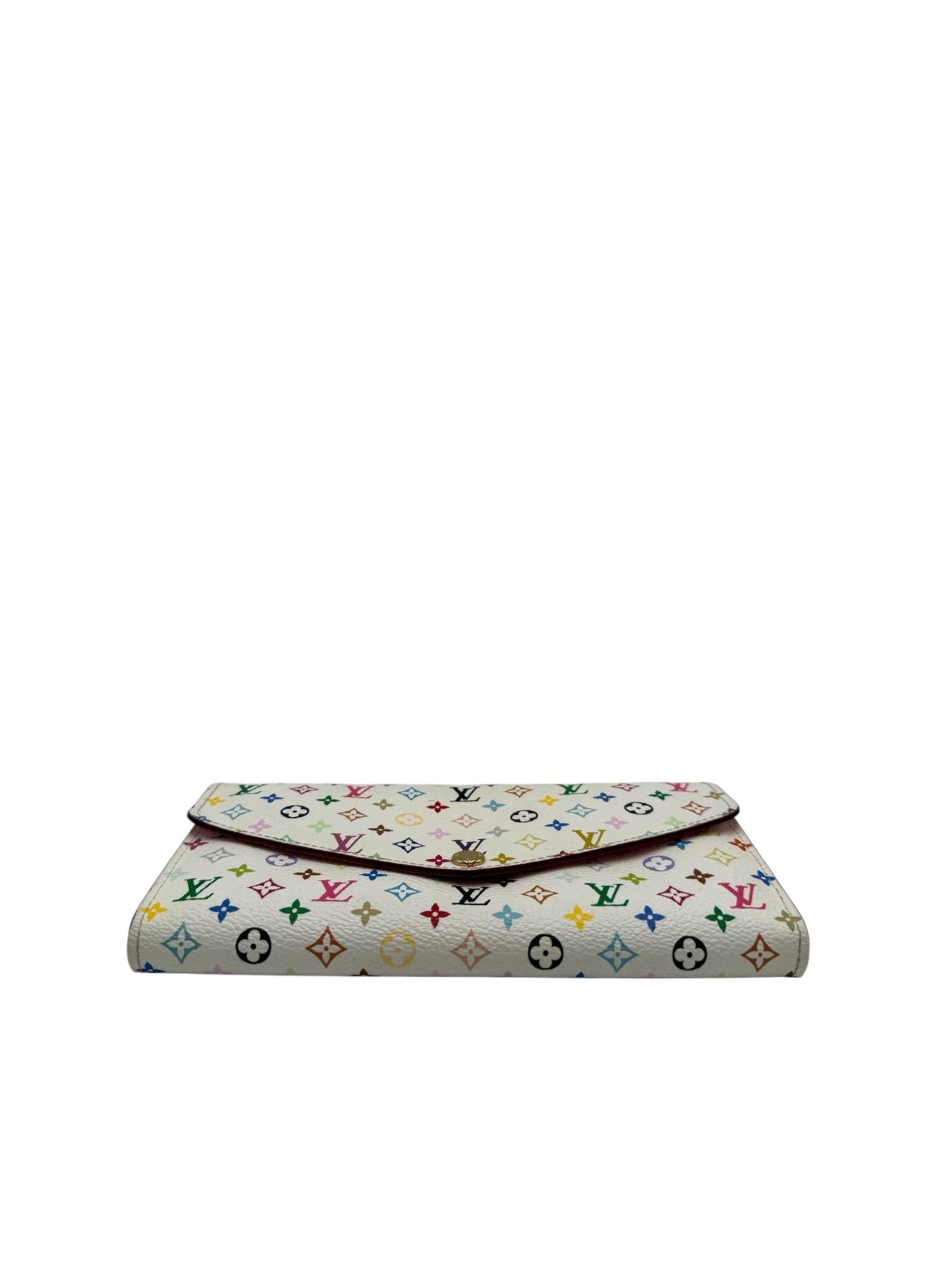 LOUIS VUITTON SARAH WHITE MULITCOLOR CANVAS WALLET