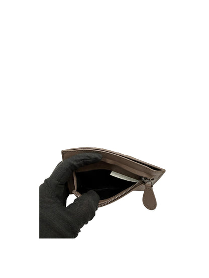 BOTTEGA VENETA GRAY LAMBSKIN CARD HOLDER