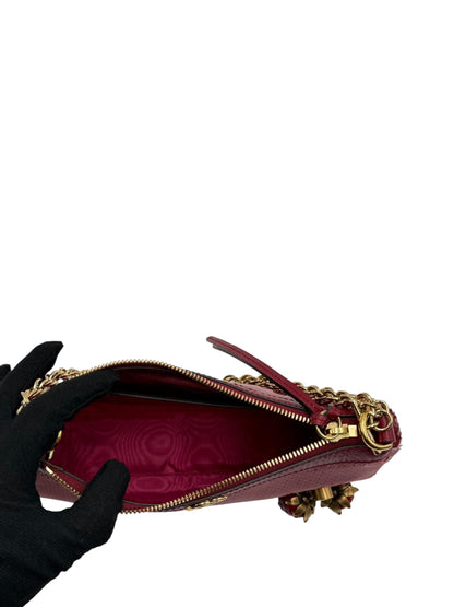 GUCCI OPHIDIA RED FABRIC SHOULDER BAG