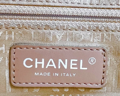 CHANEL BEIGE CAVIAR CALFSKIN BOWLING BAG