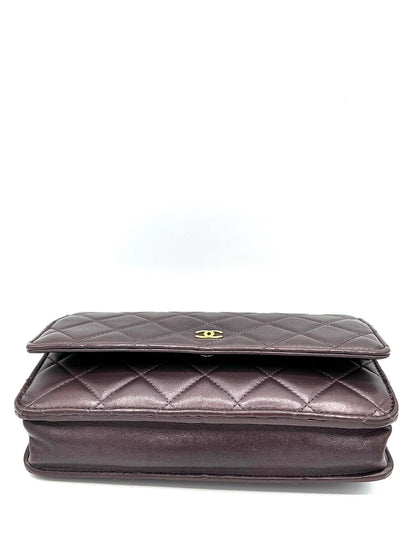 CHANEL WALLET ON CHAIN TIMELESS/CLASSIQUE LEATHER CROSSBODY BAG