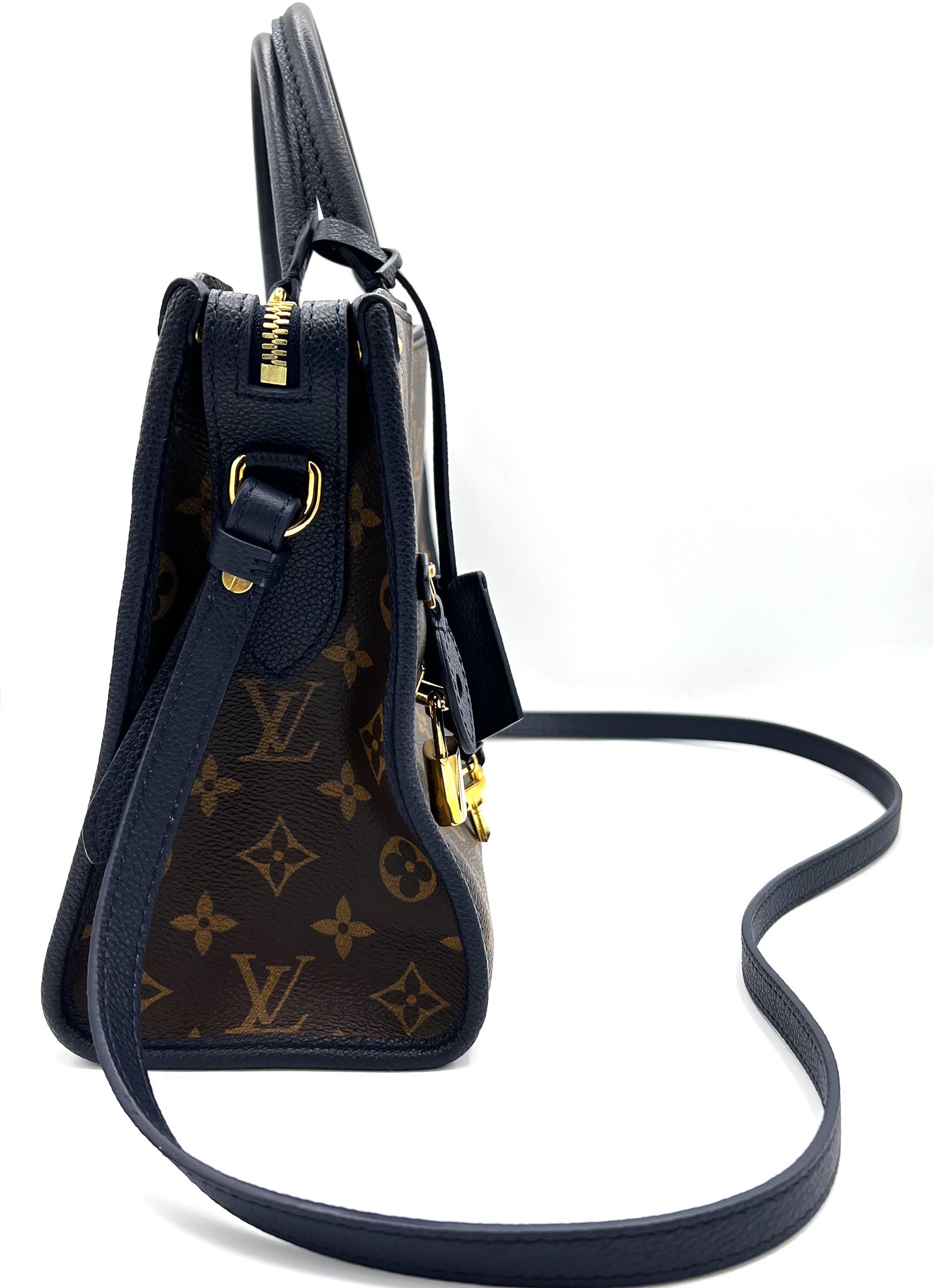 LOUIS VUITTON POPINCOURT PM HANDBAG IN BLUE